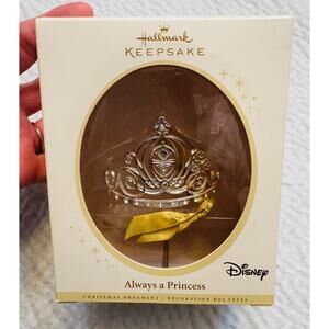 NIB Hallmark Keepsake Ornament 2006 Disney "Always a Princess" Tiara